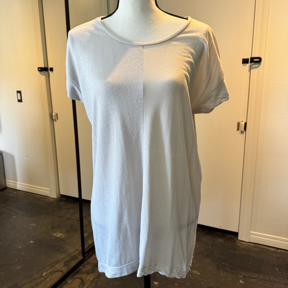 7 For All Mankind Long Flowy Oversized Blouse Tee